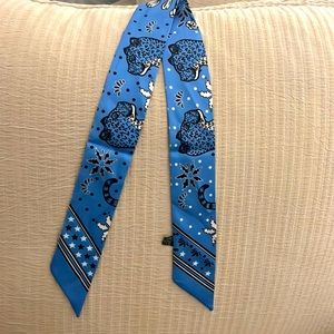 Jaquar satin scarf hair tie